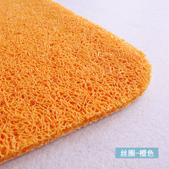 Reed mat, doormat, door, doormat, kitchen hall, water bath mat, bathroom mat, 50X120CM wire coil orange.