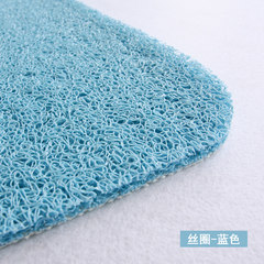 Reed mat, doormat, door, doormat, kitchen hall, water bath mat, bathroom mat, 40× 60CM wire ribbon blue.