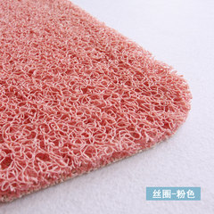 Reed mat, doormat, door, doormat, kitchen hall, water bath mat, bathroom mat, 40× 60CM wire coil pink.