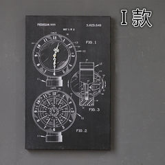 Loft industrial American country personality retro old wall clock wall clock clock clock rectangular creative clock You can edit it after you select it I