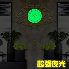China wind watch clock modern minimalist living room bedroom atmosphere are mute and creative personality quartz clock home More than 20 inches [trumpet 62*64CM] luminous dial