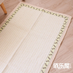 A shipping pastoral mat mat crawling pad cloth pad style tatami chenille sofa cushion window 80× 160CM Chrysanthemum white