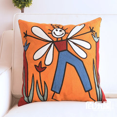 Clearance, mail, pillow, car cushion, bed head pillow, office pillow, cartoon sofa, back waist, waist pillow large square pillow: 50X50cm Dragonfly