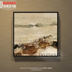 Painter direct Zhao Wuji works abstract abstract hand painted oil Chinese style hotel hotel hanging painting 80X160CM D black T frame Oil film laminating + low reflective organic glass