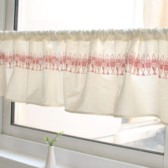Zakka Japanese garden semi-curtain kitchen door curtain coffee curtain abstract height 30* width 180 (tile size)