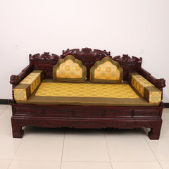 艺必旭中式时尚沙发坐垫家具坐垫家具坐垫罗汉床垫棕垫海绵垫加厚 黄如意 80*80cm