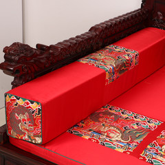 Yibixu Chinese style fashionable sofa cushion furniture cushion furniture cushion furniture cushion luo han mattress palm cushion sponge cushion add thick red kirin 80*80cm