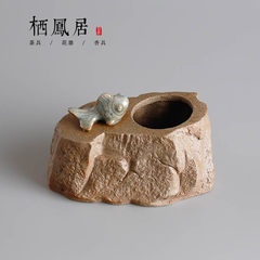 Xifeng in Zen creative handmade ceramic flowerpot vase flower hydroponic fleshy coarse pottery water flower variety A goldfish