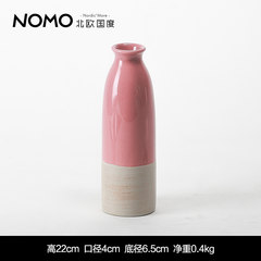 The Nordic country Xinduomi ceramic vase desktopcreative flower for decoration decoration Home Furnishing SIP Red + brown