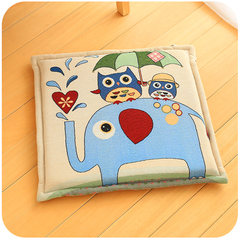 Cartoon students sit on the stool and chair cushion in the dormitory of the classroom in winter and thicken the office anti-skid rear seat pad in PP pad 46*46CM cute baby elephant — The cushion