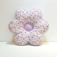 [every day special price] Korean cute cute flower fabric, cotton thickening cushion, cushion, chair pad 30X40+ thick 7cm Purple flowers