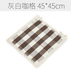Cotton dining chair cushions summer breathable computer chair cushions linen office chair cushions cotton thread chair cushions 45*45± 3. There is a gray bandage 45x45± 3 cm
