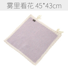 Cotton dining chair cushions summer breathable computer chair cushions linen office chair cushions cotton thread chair cushions 45*45± 3. There is a bandage, which is 45x45±. 3 cm