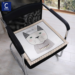 Summer cushion office summer cool chair cushion summer student computer chair ice bamboo cool mat cushion breathable chair cushion 45*45cm [soft and comfortable] 650D ice wire kitten