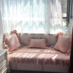 The high-end customized balcony windows window balcony tatami mat blanket cushion cushion four European 15 cm sponge 225 yuan / square Pink Size consulting, customer service customized