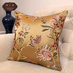 Modern Chinese real wood sofa cushion cover custom-made luo han mattress customized American dining chair cushion high density sponge coffee color, big flower 30*42 do not contain core
