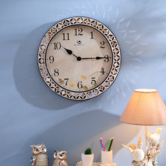 Modern minimalist fashion creative personality hanging round the clock room quartz clock glass shell wall clock You can edit it after you select it Shell money