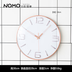 The Nordic countries had friction rose gold version -12 inch SUZUKI core wall clock wall decoration mural. 12 inches D paragraph (12 inch White Digital strip)