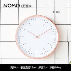 The Nordic countries had friction rose gold version -12 inch SUZUKI core wall clock wall decoration mural. 12 inches E paragraph -12 inch White without digital strip