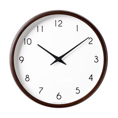 Bai Fei furniture imported from Japan Lemnos living room watch modern minimalist creative clock round the clock 12 inches Two thousand two hundred and forty-three