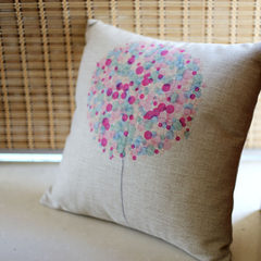 IKEA cotton linen sofa cushion pillow bag by modern abstract pattern Trumpet (45*24 cm) Inner liner