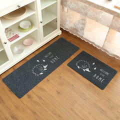 Special offer kitchen every day long ground mat prevents oil to absorb water mat wei yu room prevent slippery enter dedusting door mat ground mat 40*60cm+40*120cm J128 grey hedgehog suit