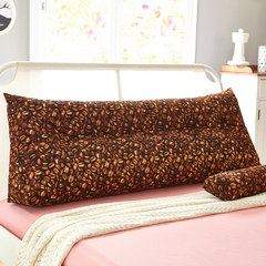 Double bedhead triangle cushion for leaning on holding pillow tatami tatami mat for leaning on the back of the back of the back of the back of the back of the back of the back of the sofa soft bag bed on the back of the large back of the double pillow: 50x70cm coffee beans