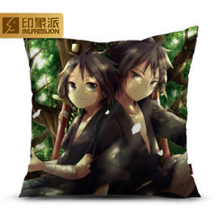 Fireshadow ninja I love luoyu zhiboeru anime pillow customized creative DIY cushions customized single pillow: 40x60cm A7