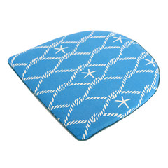 Thickened chair cushions American dining chair cushions office chair cushions students can remove seat MATS breathable tatami MATS 45x41cm blue-bottomed starfish