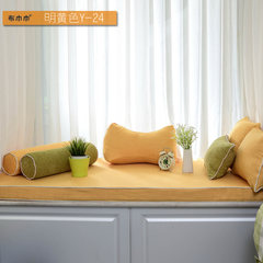 The balcony cushion floating window mat is made to order the window mat that can machine wash bedroom Nordic windowsill mat is contemporary contracted tatami mat rice card seat is customized dimension please contact customer service to calculate price bright yellow y-24