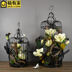 The simulation model of the housing high flower flower of modern minimalist simple European neoclassical decoration Home Furnishing cage Yulan Trumpet 25*25*65cm
