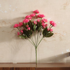 The beam simulation retro rose flower bouquet flowers placed in the living room simulation silk floral decoration Light pink