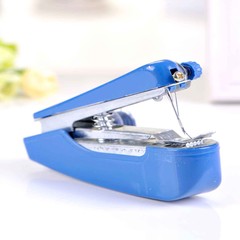 Pocket-sized sewing machine with hand holding mini practical portable simple household mini sewing machine (color random)