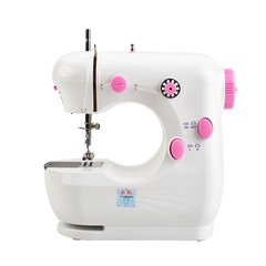 Jiayi 301 multifunctional household eating thick mini small manual desktop electric sewing machine pink 301+62 practical accessories