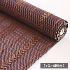 Customized bamboo curtain, finished curtain, finished curtain, shading, tea room, partition, restoring ancient ways, new Chinese style balcony study, zen curtain, walnut color