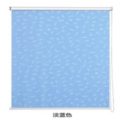 One-pin-tang customized roll curtain toilet soft gauze curtain, waterproof, waterproof, electric shade, custom office curtain, white 8005 full-shading home decoration version