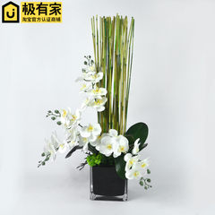 New Chinese villa model house, hotel club house, soft installation simulation flower, Phalaenopsis flower design 45*30*70cm
