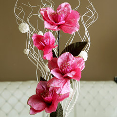 [price] a single flower peony flowers flowers magnolia flower decoration decoration of Chinese style living room A white