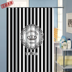 Bathroom european-style black and white simple restoring ancient ways and thickening polyester waterproof and mildew proof shower curtain door curtain curtain customized customized package mail size customization