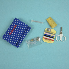 Grandma sewing box set/home sewing/multi-function sewing bag manual DIY sewing machine department store card set sewing bag