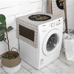 With the Nordic minimalist drum washing machine head cover towels cloth cabinet cover single door refrigerator cover cloth dust cover B Table runner 30&times 150cm;