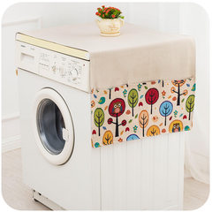 Korean version of pink lace fabric garden washing machine cover sun protection dust cover automatic wave wheel roller small tree owl 56*140