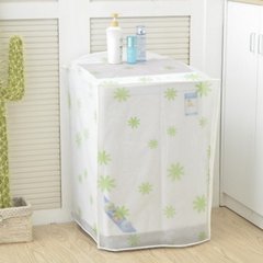 Siemens samsung haier swan LG Bosch beauty sanyo printing washing machine cover cylinder waterproof sunscreen cover transparent green leaf A type wave wheel