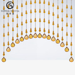 Sophia crystal pearl curtain gourd partition decoration hanging curtain porch encryption finished curtain living room crystal curtain 55: special color