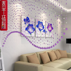 Gourd feng shui pearl curtain crystal partition curtain crystal curtain crystal curtain crystal curtain living room decoration hanging curtain porch curtain champagne 5.6 yuan