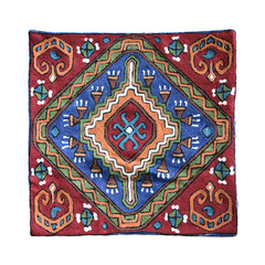 India imported pure wool hand cushion pillowcase/fine texture west European mixed color geometric depending on the package size (45*24 cm) kp-10