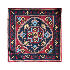 India imported pure wool hand cushion pillowcase/fine texture west European mixed color geometric depending on package small (45*24 cm) kp-3