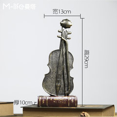 Retro and nostalgic sewing machine living room decoration decoration american-style shop coffee shop decoration bedroom arts and crafts gold violin