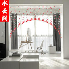New finished product of crystal bead curtain partition porch door curtain crystal curtain sitting room half curtain arc bedroom corridor hangs curtain 55: special color