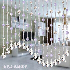 Feng shui gourd pearl curtain custom door curtain crystal partition curtain finished living room porch hanging curtain bedroom curtain is full of wearing crystal violet